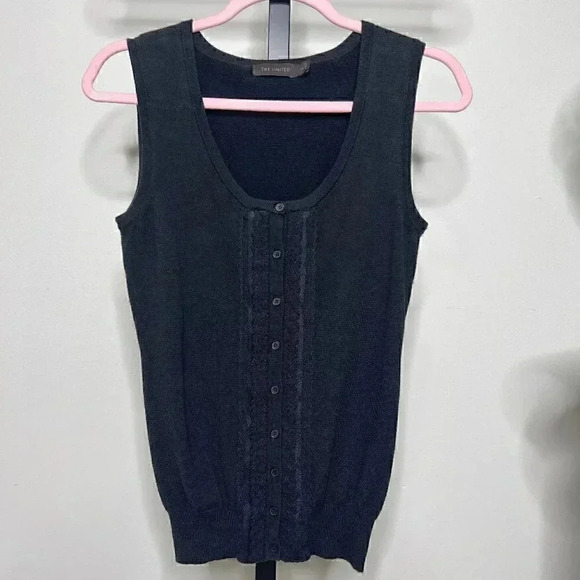 The Limited Women's Sweater Vest - Black - Lace - XS - 2/4 - Fall/Winter - Picture 1 of 7